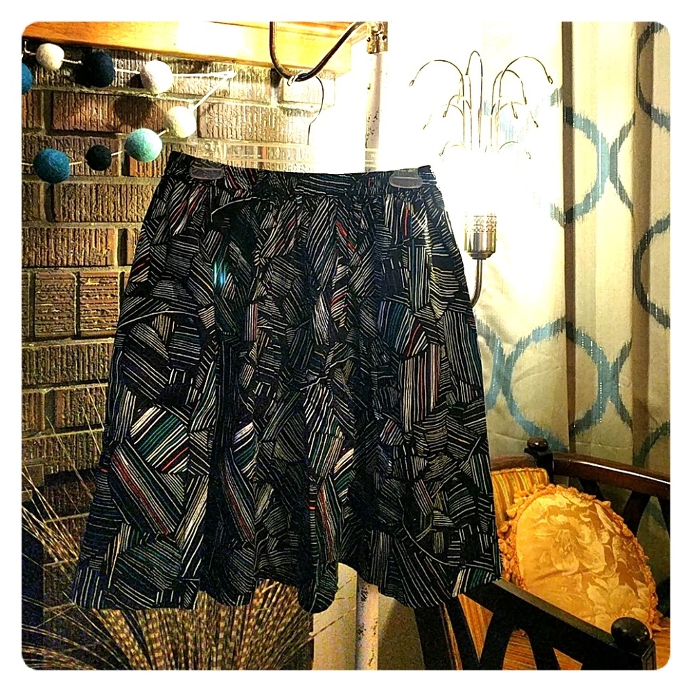 Duro olowu for jcp geometric skirt